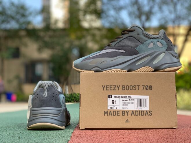 adidas Yeezy Boost 700 V2 Teal Blue - Image 4