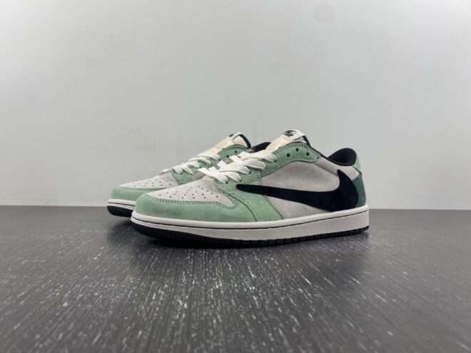 Travis Scott x Air Jordan 1 Green Black - Image 3