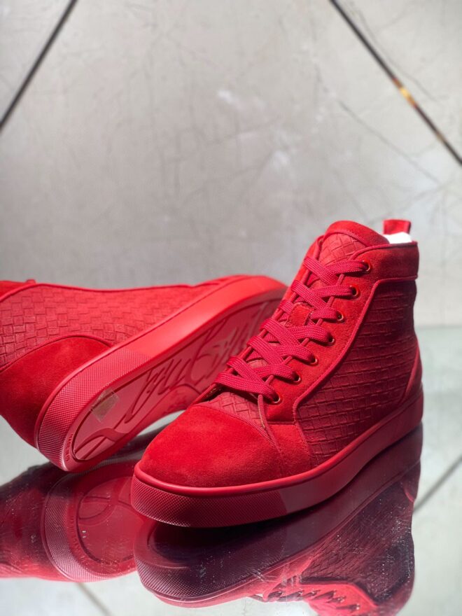 Christian Louboutin Sneakers Suede calf Red - Image 3