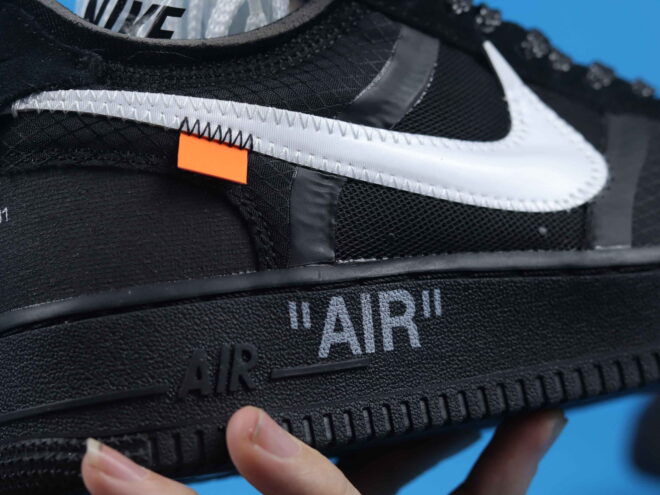 Nike Air Force 1 Low Off-White Black White Replica - Image 7