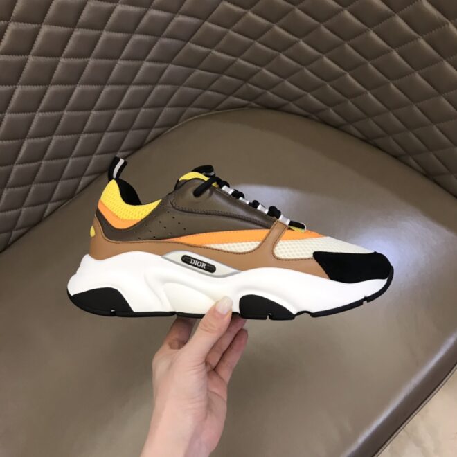 DIOR B22 Sneaker Yellow White Ebony Camel - Image 2