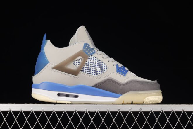 Off-White x Air Jordan 4 Military Blue - Image 7