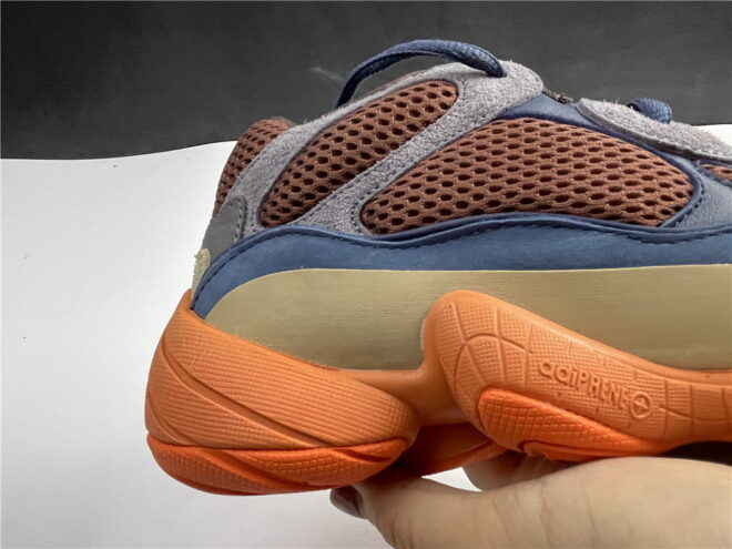 Adidas Yeezy 500 Ka Blue yellow orange - Image 6