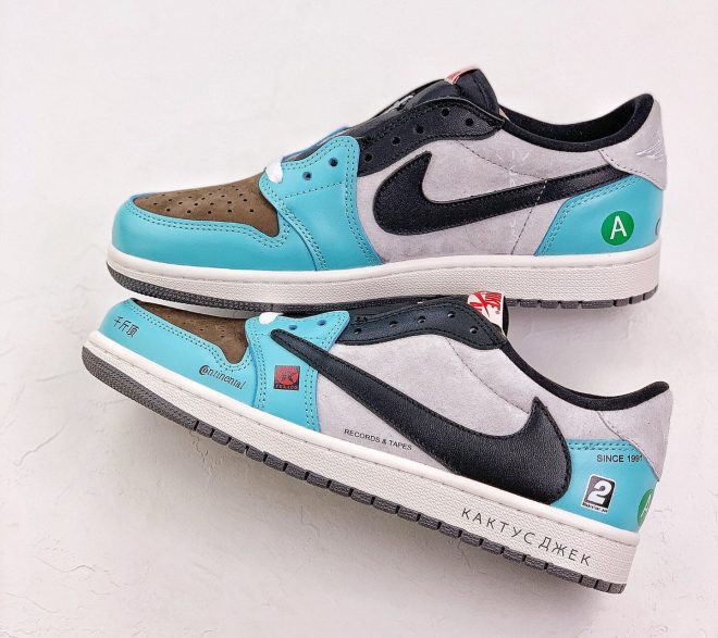 Replica Travis Scott x Air Jordan 1 Low Russian||||||||