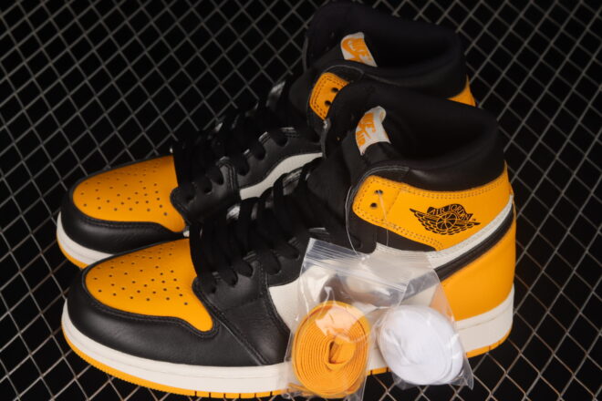 Air Jordan 1 High OG Taxi Yellow Toe - Image 11