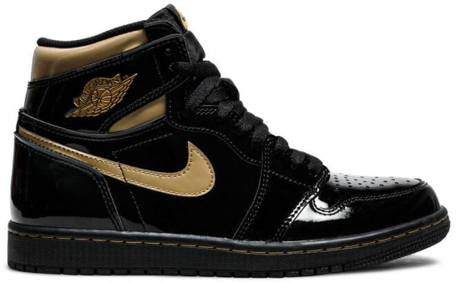 Air Jordan 1 High OG Black Metallic Gold - Image 2