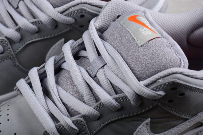 Nike SB Dunk Low Pro ISO Orange Label Wolf Grey Gum - Image 6