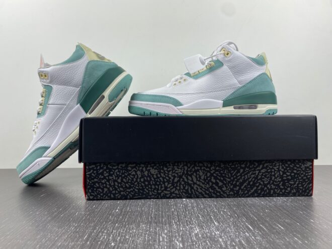 A Ma Maniere x Air Jordan 3 Retro Green Custom - Image 5