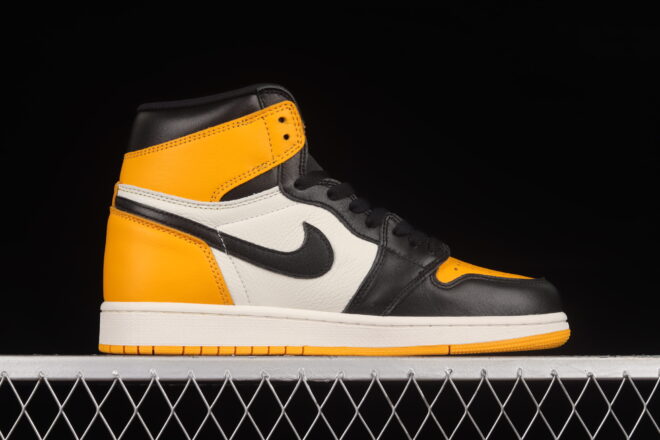 Air Jordan 1 High OG Taxi Yellow Toe - Image 12