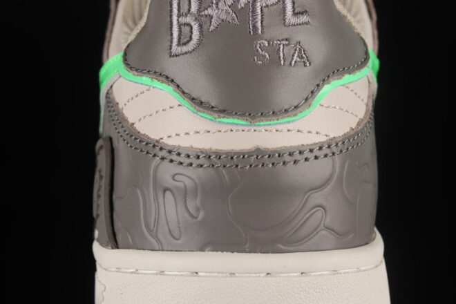 A Bathing Ape Bape SK8 STA Gray Green - Image 4