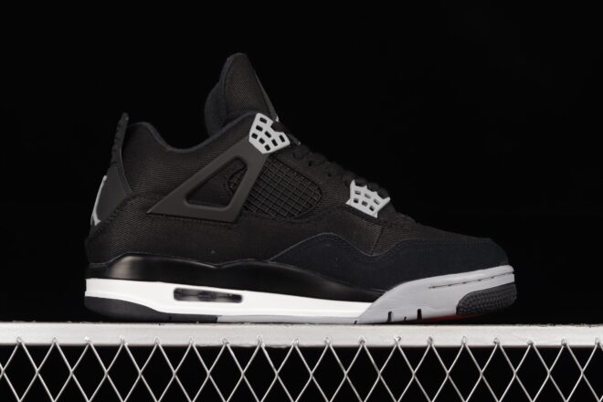 Air Jordan 4 Black Canvas - Image 6