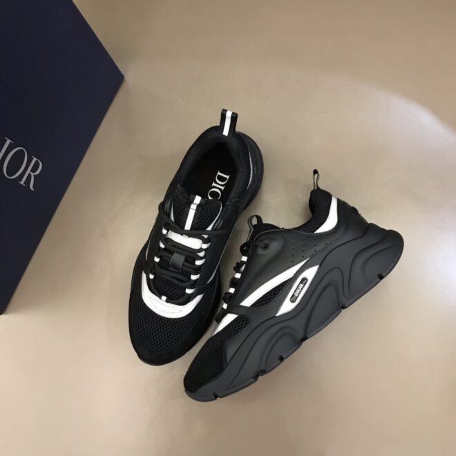 DIOR B22 Sneaker Black Silver - Image 9