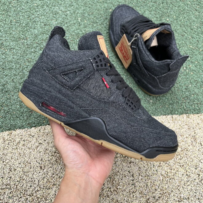 Jordan 4 Retro Levi's Black - Image 9