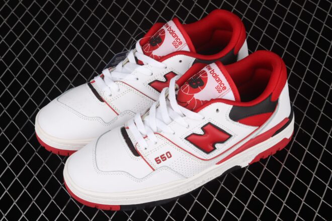 New Balance 550, White Red - Image 7