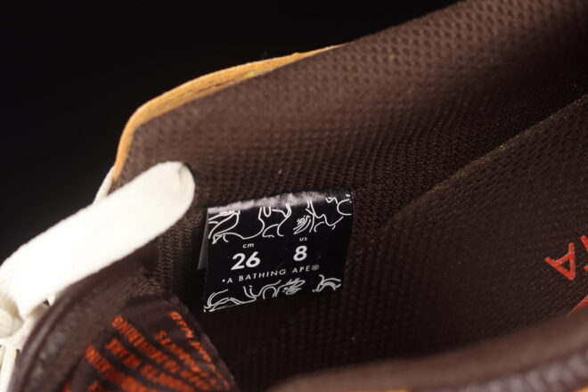 A Bathing Ape Bape SK8 STA Brown Orange - Image 6