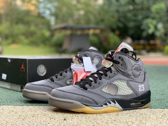 Air Jordan 5 Retro Off-White Black - Image 11