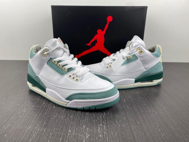 A Ma Maniere x Air Jordan 3 Retro Green Custom - Image 6