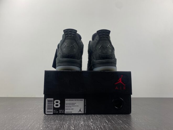 Jordan 4 Retro Kaws Black - Image 8