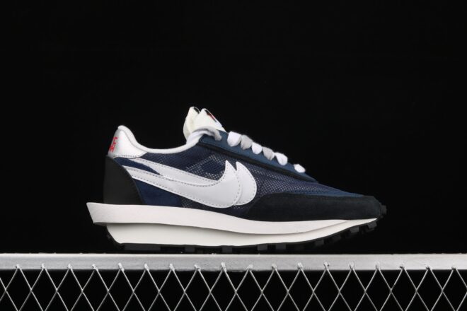 Sacai x Fragment Design x Nike Lvd Waffle Daybreak Grid Navy Blue Black - Image 8