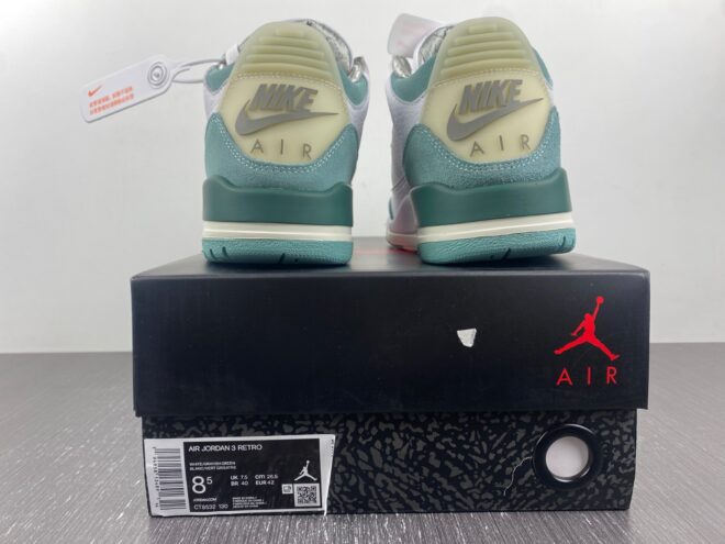 A Ma Maniere x Air Jordan 3 Retro Green Custom - Image 7