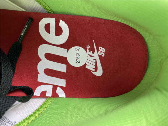 Supreme x Nike SB Dunk Low Mean Green - Image 8