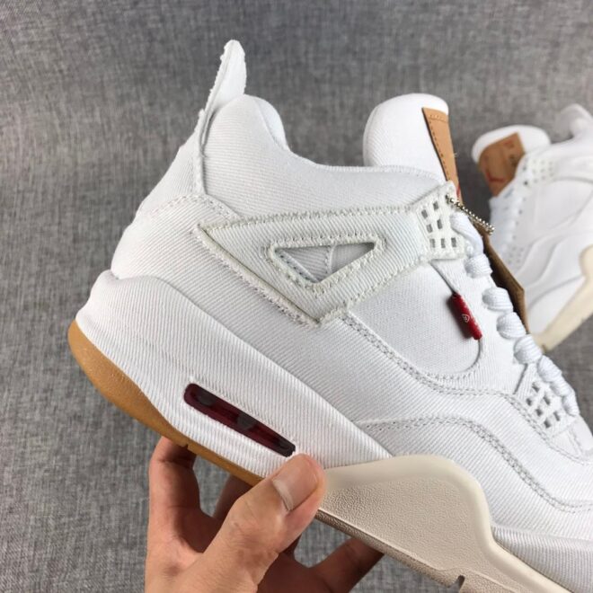 Levi's x Air Jordan 4 Retro 'White Denim' - Image 3