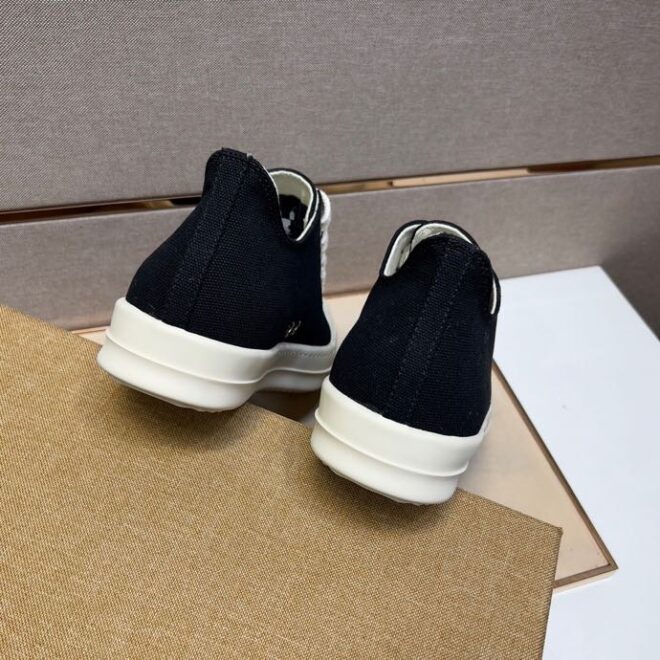 Rick Owens DRKSHDW Canvas Low Top Black - Image 2