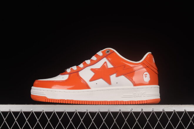 A Bathing Ape Bape STA Low Orange - Image 4