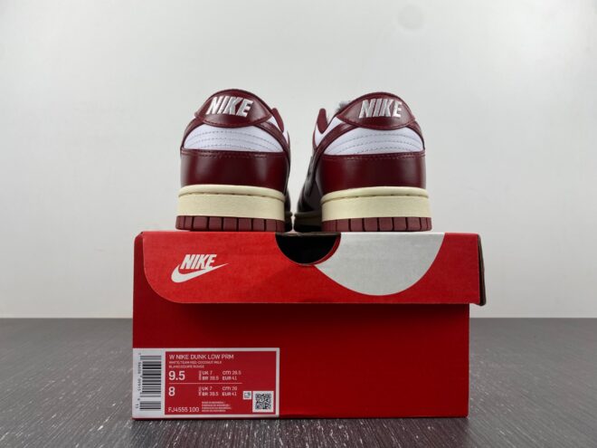 Nike Dunk Low PRM Vintage Team Red - Image 12