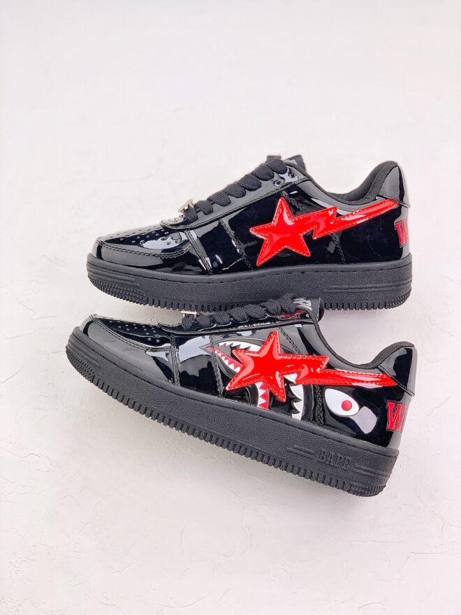 A Bathing Ape Bape Sta Low Shark Black - Image 5