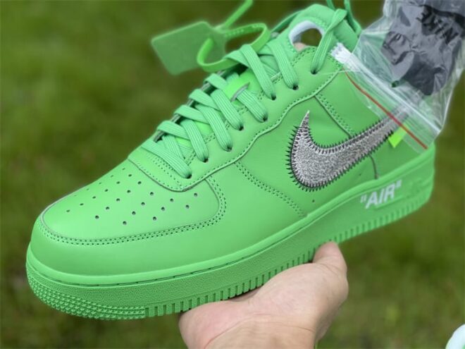 Nike Air Force 1 Low Off-White Light Green Spark - Image 8