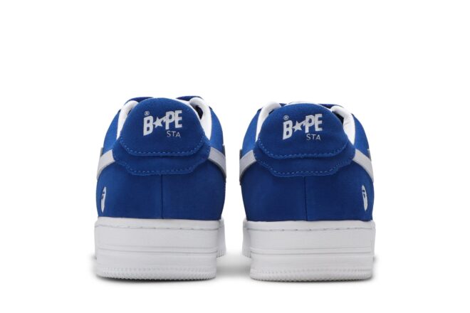 A Bathing Ape Bape Sta Low Blue Suede - Image 4