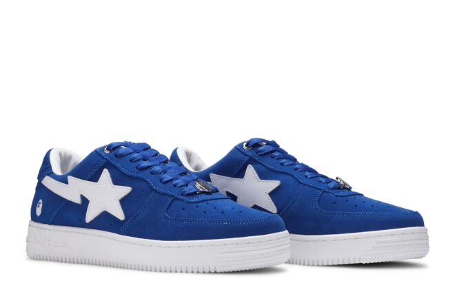 A Bathing Ape Bape Sta Low Blue Suede - Image 5