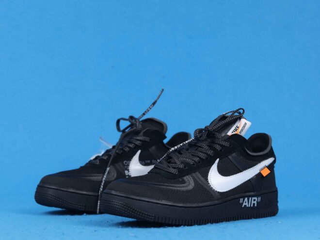 Nike Air Force 1 Low Off-White Black White Replica - Image 9