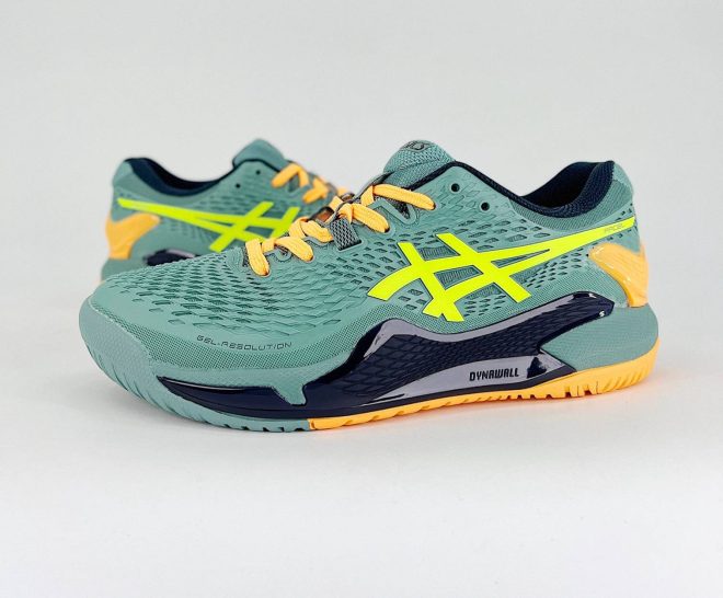 ASICS Gel-Resolution 9 Padel Celadon/Safety Yellow - Image 7