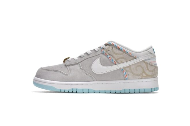 Nike Dunk Low SE Barber Shop Grey - Image 6