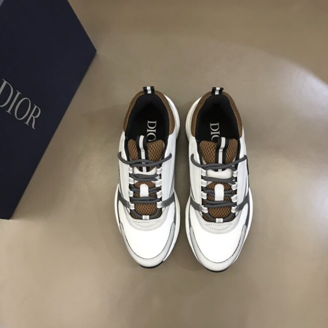 DIOR B22 Sneaker Coffee White Gray Black - Image 4