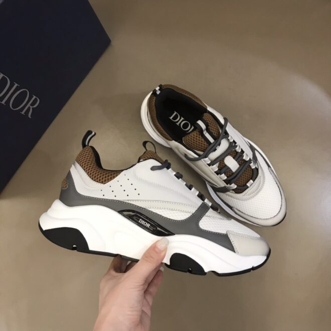 DIOR B22 Sneaker Coffee White Gray Black - Image 6