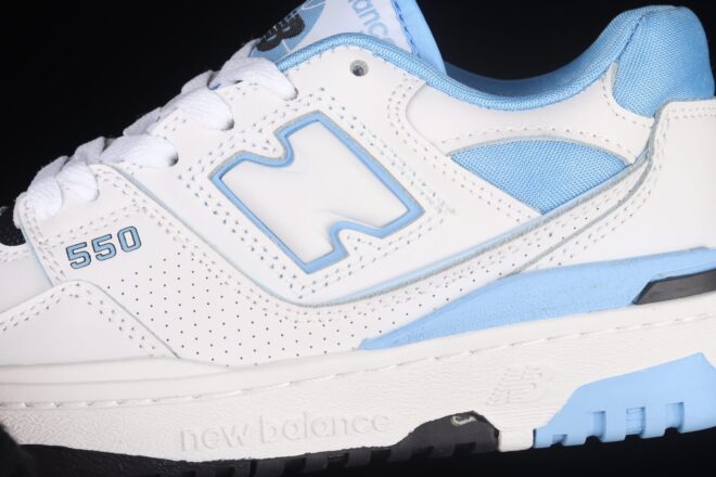 New Balance 550, UNC White University Blue - Image 6