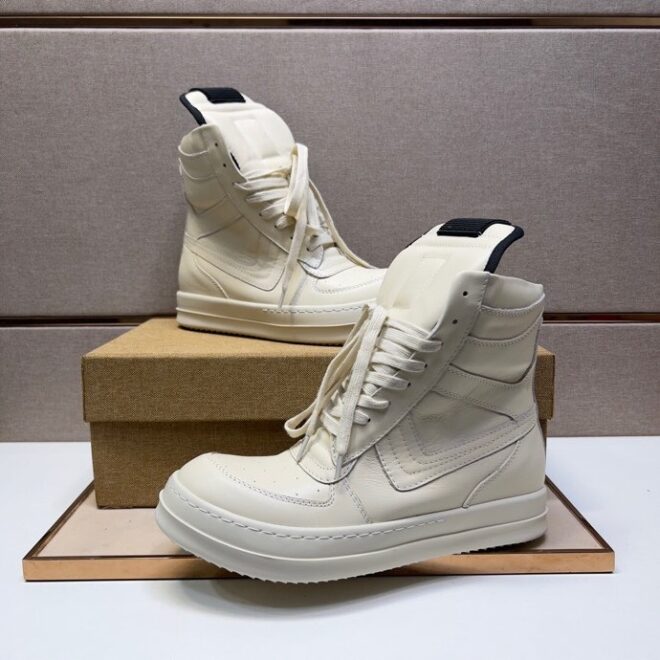 Rick Owens GeoBasket White - Image 3