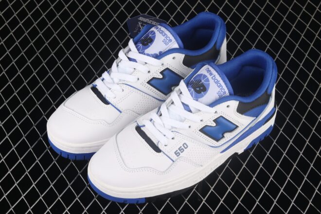 New Balance 550, White Blue - Image 4