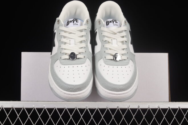 A Bathing Ape Bape STA Low Grey Black - Image 7