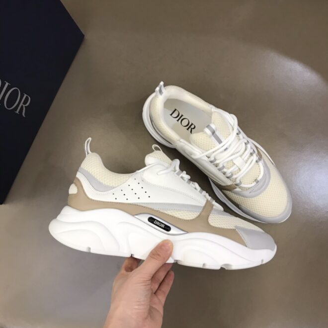 DIOR B22 Sneaker Cream Beige White - Image 3