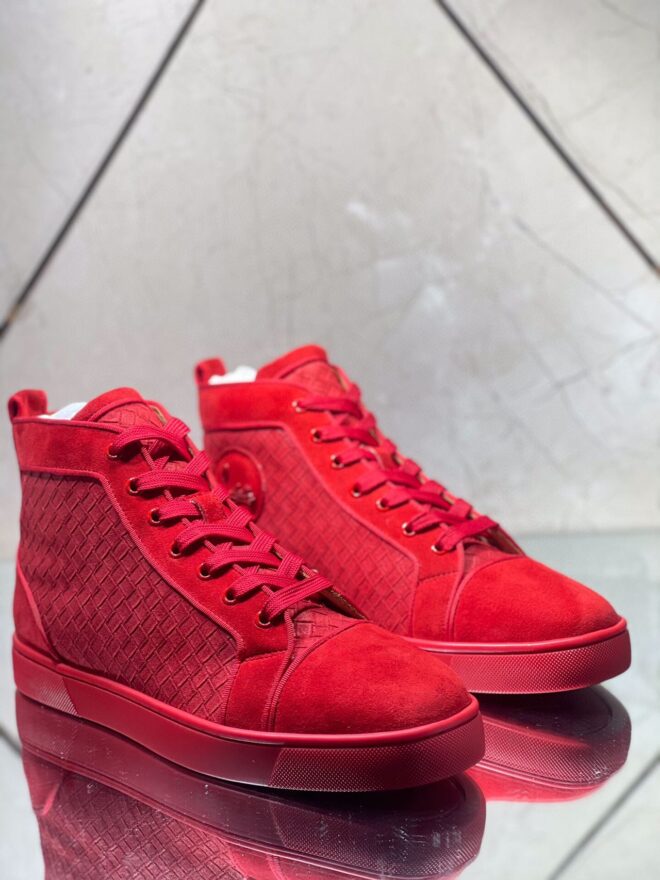 Christian Louboutin Sneakers Suede calf Red - Image 6