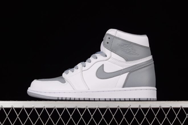 Air Jordan 1 High OG Stealth White Dark Grey - Image 8