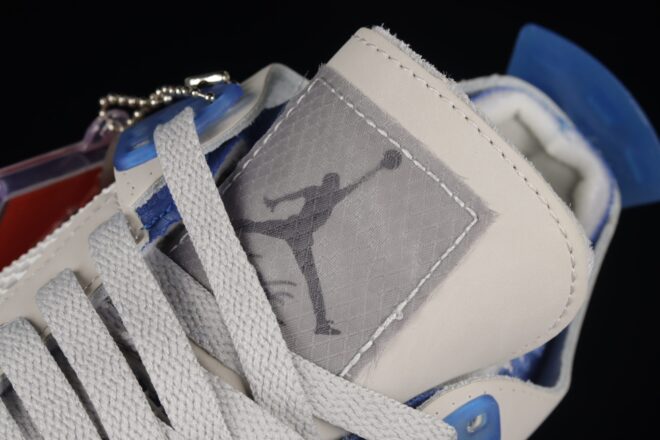 Off-White x Air Jordan 4 Military Blue - Image 12