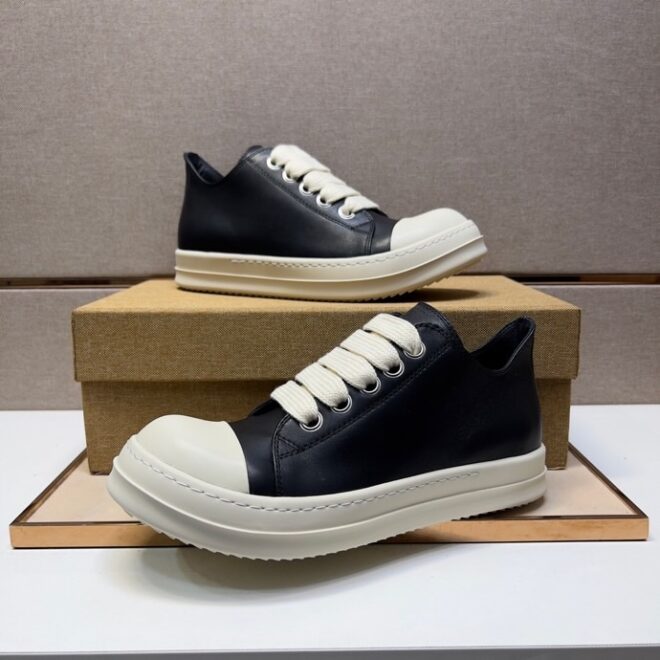 Rick Owens Low Sneakers Black 02 - Image 5