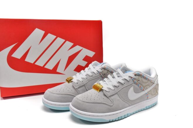 Nike Dunk Low SE Barber Shop Grey - Image 12