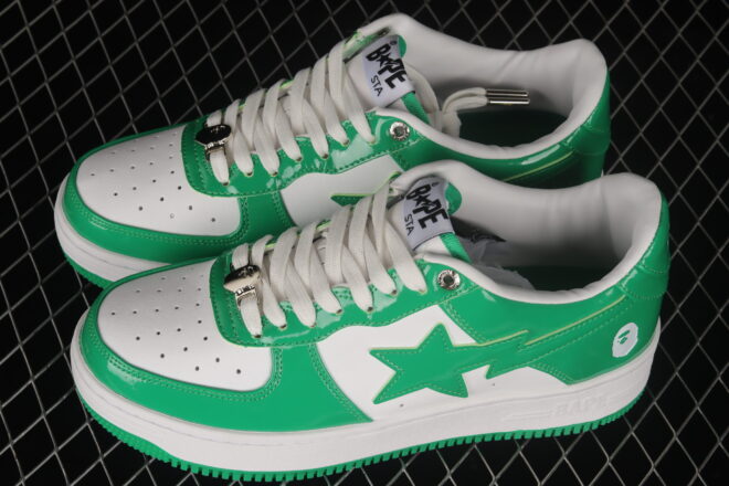 A Bathing Ape Bape STA "Tokyo" Low Green - Image 5