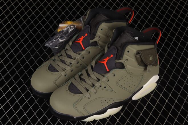 Jordan 6 Retro Travis Scott Olive - Image 4